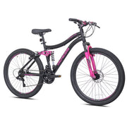Kent Genesis 26" Maeve Womens Mountain Bike, Black/Pink